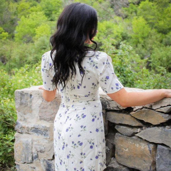 Reformation Brittney Midi Dress + Nightingale - Picture 5 of 7